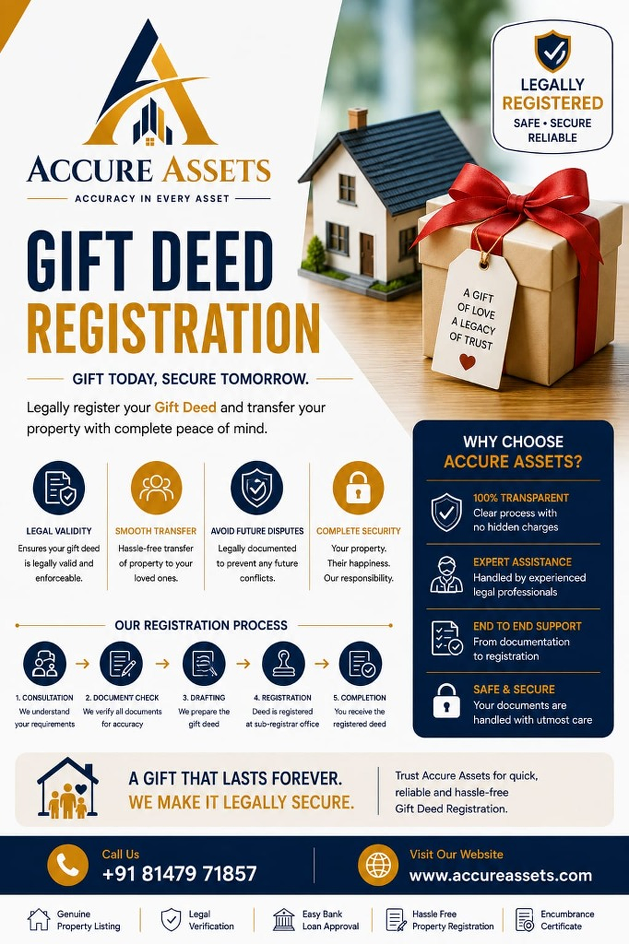 Accure Assets Gift Deed Registration Official Brochure